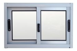 Ventana Corrediza Rectangular Waluminio 60x40 Aluminio.