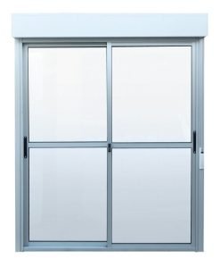 Puerta Ventana De Aluminio 150 X 200 Con Cortina De Enrollar