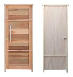 Puerta Exterior Barral Madera Frente + Puerta Interior