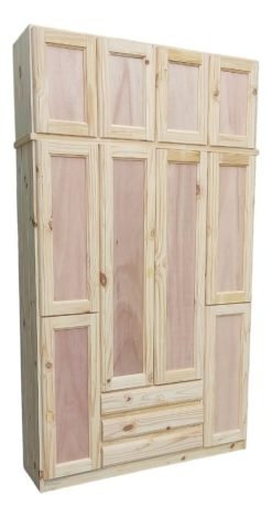 Ropero De Madera Maciza Placares Grandes En Pino