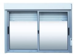 Ventanas Aluminio Corrediza Persiana Pvc 1.0 X 1.0 Serie 20