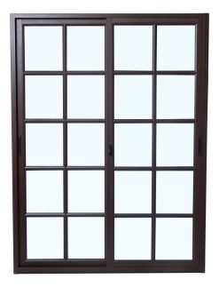 Puerta Ventana De Aluminio Estilo Colonial 1.50 X 2.0 Madera