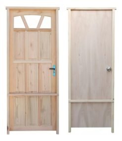 Puerta Exterior Madera Con Puerta Interior Eucaliptos Nuevas