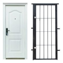 Puerta Exterior Semiblindada Con Puerta Reja