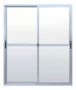 Puerta Ventanas Waluminio Ad401 De 1.50 X 2.00 Serie 20 Color Plateado