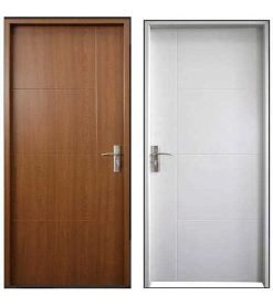 Waluminio Mdf Puertas Interiores En Terminación Pvc Madera Nuevas Color Marrón