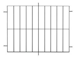 Reja Para Ventana 120 X 100 Hierro Varilla 12mm Color Negro Waluminio