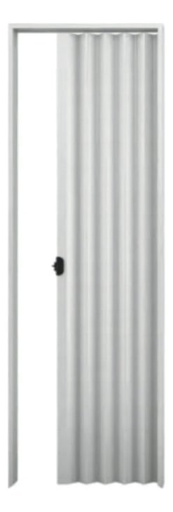 Plasbil Pvc Plegable Doble Color Blanca Lamina Puerta De 0,70x2,10