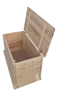 Baúl Madera Pie De Cama - Living - Dormitorio Color Natural