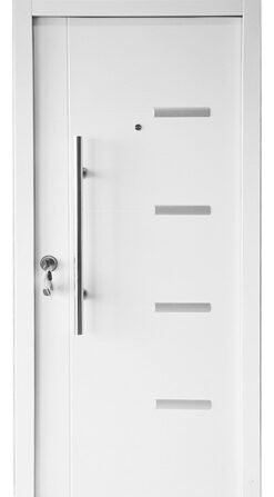Puerta Blindada Con Barral Largo Exterior