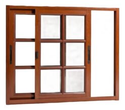 Ventanas De Aluminio Coloniales 1.20 X 1.0 Simil Madera