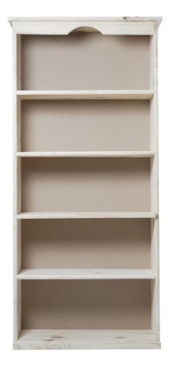 Mueble Biblioteca Multiuso De Madera Maciza Con Estantes