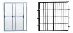 Puerta Ventana Aluminio Con Reja 150 X 200