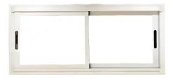 Ventana Aluminio Corrediza 100x40 Waluminio Anodizado