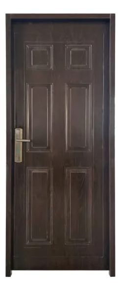 Puerta Exterior Doble Chapa 85x205cm Con Cerradura Y Marco