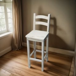 Silla Desayunador Madera Taburetes Con Respaldo