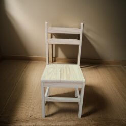 Silla Madera Con Respaldo