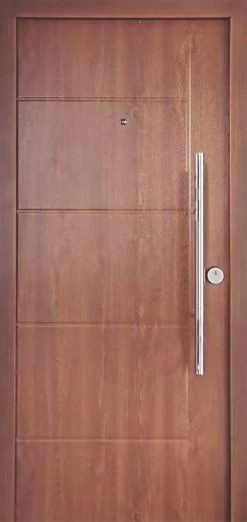 Puerta Blindadas Con Barral Exteriores Color Marrón