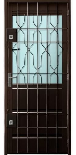 Puerta Waluminio Chapa Reja Ventana Abrir Pintada 80x200cm.
