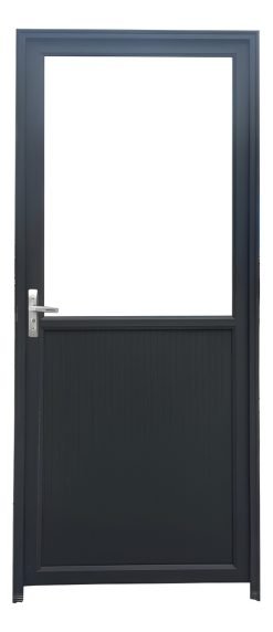 Puerta Exterior Aluminio Ciegas O Vidrio Nuevas Marron Blanc