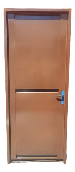 Puerta Waluminio Chapa Simple Pintada 85x200 Abatible