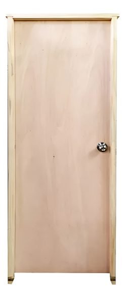 Puerta Interior Waluminio Madera Natural 75x205 Cm