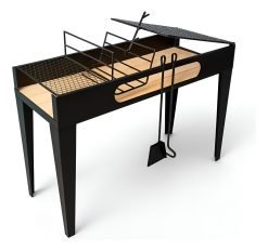 Parrilleros De Chapa Nuevos Revestidos Con Ladrillos