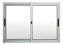 Ventana Waluminio Corrediza Anodizada 120x100 Cm Rectangular