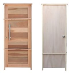 Puerta Exterior Barral Madera Frente + Puerta Interior