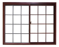 Ventana De Aluminio Colonial 150 X 120 Simil Madera