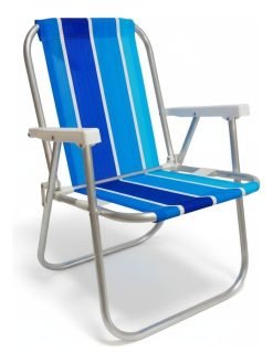 Silla Playera Aluminio Plegable Reforzada Botafogo