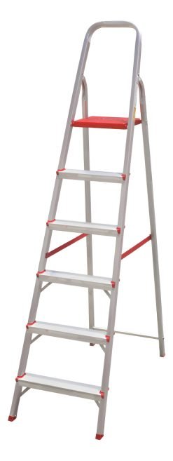 Escalera De Aluminio 6 Escalones Botafogo Lar & Lazer