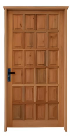 Puerta Exterior En Madera De Eucaliptos Nuevas Ciega
