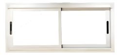 Ventana Aluminio Corrediza 100x40 Waluminio Anodizado