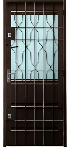 Puerta Waluminio Chapa Reja Ventana Abrir Pintada 80x200cm.