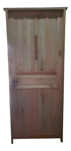 Puerta De Exterior Madera Ciega Eucalipto Economicas