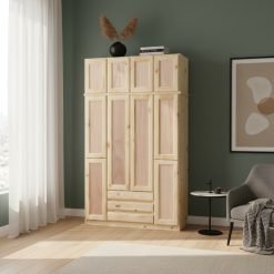 Ropero De Madera Maciza Placares Grandes En Pino