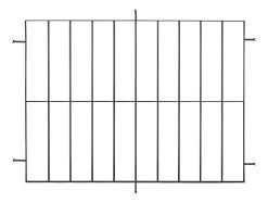 Reja Waluminio Hierro 120x100 Pintada 12mm.