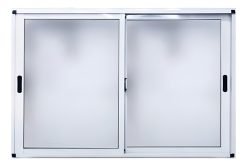Ventana Aluminio Corrediza 100x60 Waluminio