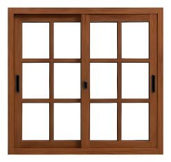 Ventanas De Aluminio Coloniales 1.20 X 1.0 Simil Madera