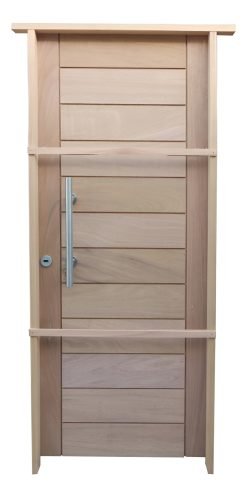 Puerta Exterior Madera Cedro Barral 1.5 Pulgadas Maciza