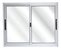 Ventana Waluminio 1.20x1.20 Corrediza Aluminio Natural