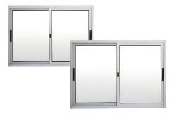 Ventana Aluminio Kit 2 De 120 X 100 Corrediza Serie Premium