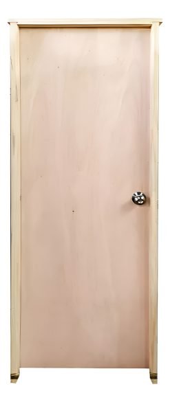 Puerta Interior Waluminio Madera Natural 75x205 Cm