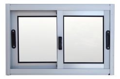 Banderolas De Aluminio 50x30cm Waluminio Premium Corrediza Color Plateado