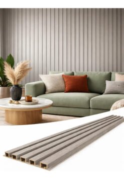 Panel Wpc Revestimiento Interior 2.90m Decorativo Pack X20