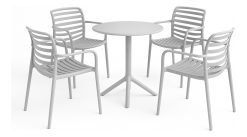 Juego De Jardin Polipropileno 4 Sillas Con Mesa