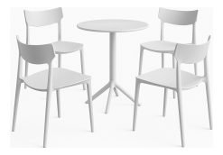 Juego De Jardin 4 Sillas Con Mesa Polipropileno