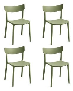 Silla De Jardin Kit X4 Polipropileno Super Resistente