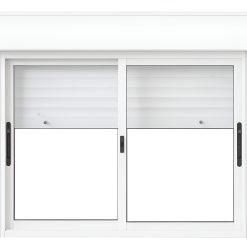 Ventana Aluminio 150x120 Con Cortina De Aluminio